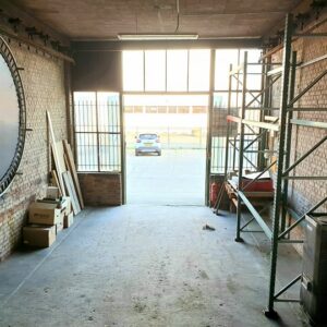 Interieur local d'activite et depot 116m2 en brique - Espace E1 Batiment Junkers Strasbourg Meinau