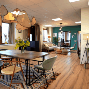 Plateau de bureau professionnel 70m2 en RDC avec verrieres - Espace BU01 Batiment Junkers Strasbourg Meinau